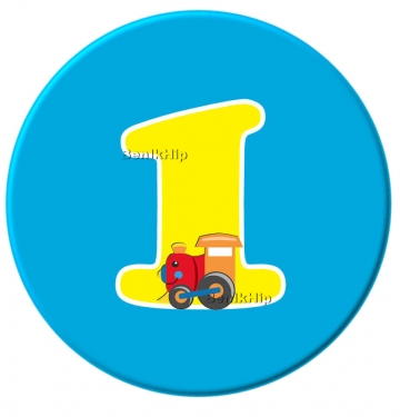 Button 56 mm 1 jaar boy